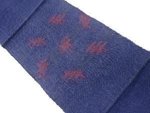 アンティーク　紗　絣模様織出し紬名古屋帯（着用可）